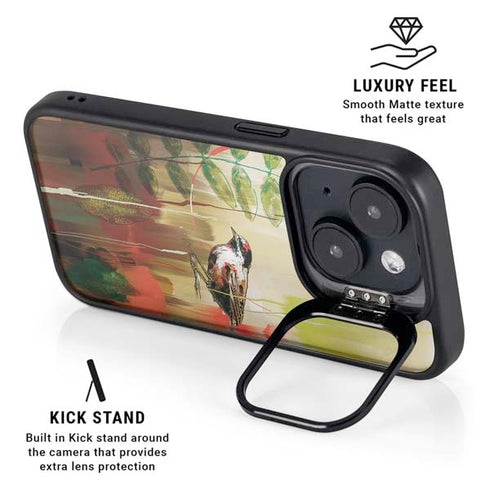 Two Little Birds iPhone 15 Kickstand Case